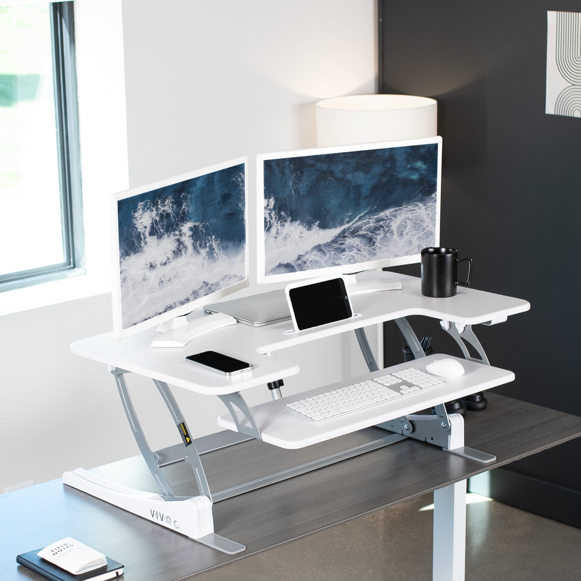 Stand up desk converter - Medium (32 inch) - White – Opal Living