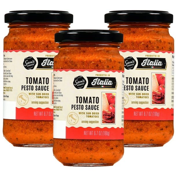 3 Pack Sam S Choice Italia Tomato Pesto Sauce 190g Walmart Com Walmart Com