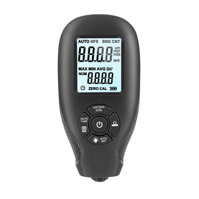 Coating Thickness Gauge Car Paint Film Tester LCD Display For Cars Measuring Tools 0-2000um ,Easy to Use