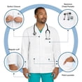 thumbnail image 4 of Lab Coat for Men Professional White Short Medical Coat, 4 of 8