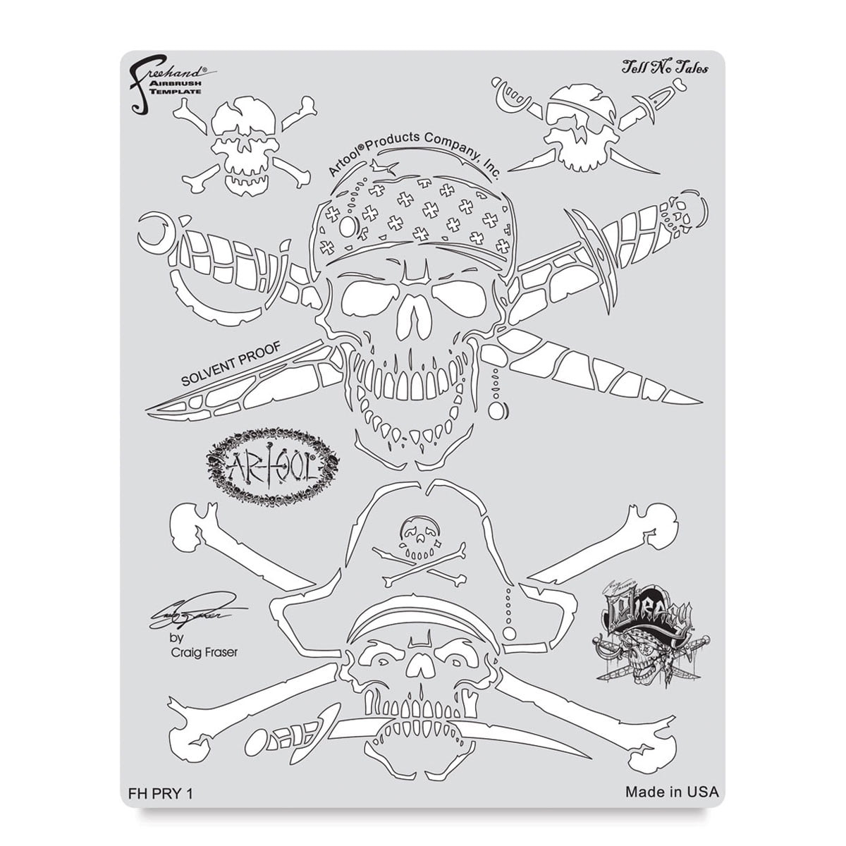 Iwata Artool Freehand Template - Piracy Tell No Tales - Walmart.com