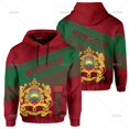 thumbnail image 3 of Sudadera con capucha con emblema nacional de Marruecos, sudadera con capucha con estampado 3D, sudaderas con capucha informales de gran tamaño para uso diario, jerséis de manga larga para hombre 2024, 3 of 5