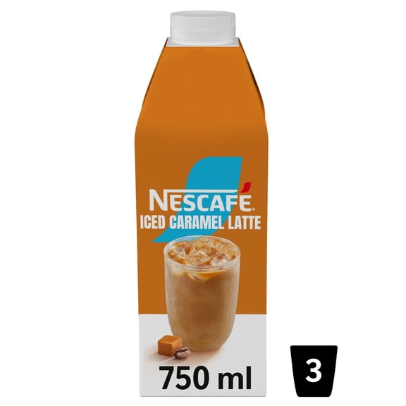 Nescafe Iced Coffee Caramel Flavour Latte 750ml , Imported from Britain