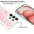 thumbnail image 4 of Feishell Case For Samsung A23 5G Cute Leopard Print Pattern Soft TPU Rubber Bumper Shockproof Anti-Scratch Slim Phone Cover Support Wireless Charging For Samsung Galaxy A23 5G, Pink, 4 of 8