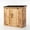 Western Red Cedar with Black Metal Roof, variant on Outdoor Living Today 6 ft. x 3 ft. Cedar Storage Shed with Shelves, Grand Garden Chalet, Cedar Roof
