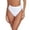 White, variant on Women's High Waisted High Cut Thong Bikini Bottom
