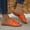 Orange, variant on ATENAR Women Sandals Comfortable Slide Sandals for Women Open Toe Womens Shoes Green 8