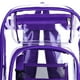 thumbnail image 4 of Mochila transparente de PVC liso hermética Zulema para hombre deportes de trabajo Violeta Mochila transparente, 4 of 8
