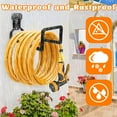 thumbnail image 2 of 2pcs Garden Hose Holder Wall Mount - Metal Garden Hose Reel Sturdy Water Hose Holders for Outside Yard, Heavy Duty Hose Hanger for Water Hose Storage (Black), 2 of 7