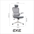 thumbnail image 3 of Silla Ejecutiva EKE Life Home YX-2023 Ergonómica Moderna Gris, 3 of 3