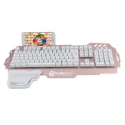 Wired Metal Backlight Gaming Keyboard Feeling 104 Keys Waterproof Keyboard