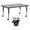 Gray, variant on Flash Furniture Wren Mobile 30''W x 72''L Rectangular Oak Thermal Laminate Activity Table - Height Adjustable Short Legs