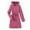 AB12 Pink, variant on Tisuna Little Girls Sweater Dress Solid Color Long Sleeve Hooded Dresses Casual Stretch Autumn Winter Girls Dress Pink Size 9-10 Years
