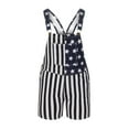 thumbnail image 3 of Fesfesfes Unisex Denim Overall Casual Patchwork Independence Day Flag Printed Jumpsuit with Pocket Loose Denim Overalls, 3 of 7