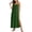 Green, variant on LEAVINGSUO Summer Dresses For Women Plus Size Fashion Casual Skirt Comfortable Sleeveless Round Neck Solid Dress Blue S