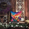 thumbnail image 5 of Colorful Tulips Fabric Decorative Pillow 14 in x 14 in, 5 of 5