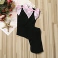 thumbnail image 4 of ITFABS Women's Stocking, Solid Color Bow Top Socks, Over Knee Sheer Stockings, 4 of 6