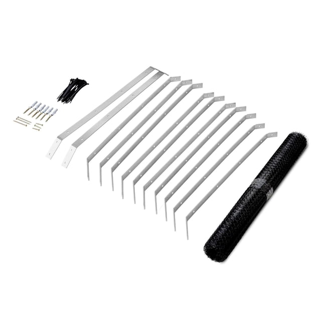 Valla para gatos, barrera exterior, red para ciervos, ligera, práctica, fácil de instalar, versátil, reutilizable, barrera antiescalada. 25 metros