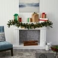 thumbnail image 5 of Nearly Natural 6ft. Mixed Pine and Pinecone Artificial Garland with 35 Clear LED Lights, 5 of 6