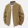 thumbnail image 5 of Agkizg Men's Fall Winter Jackets, Solid Lightweight Zip Up Jacket Long Sleeve Casual Outerwear with Zipper Side Pockets, 5 of 5