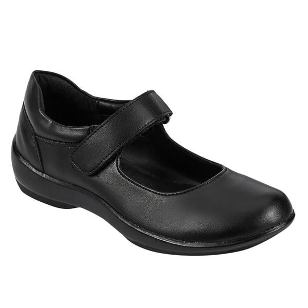 ZAPATO ESCOLAR COLOR NEGRO SINTETICO CON CINTA AJUSTABLE Mundo Terra 022116