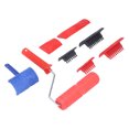 thumbnail image 4 of Rubber Wood Pattern Roller, Wood Graining Roller Set Wear Resistant Delicate Lines Easy Operation With Handle For DIY Wall Floor Decoration, 4 of 8