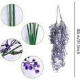 thumbnail image 2 of Topboutique Artificial Dropping Vine Plants,4 Pcs Fake Plants Flowers,Faux Ivy Flowers,Artificial Greenery Plants,Hanging Plastic Fern Flowers for Garden Wall Porch Patio Yard Decor,Purple, 2 of 9