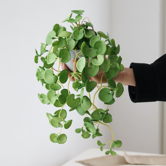 Pklyzj Summer Savigns Clearance The Simulation Hydrocotyle Vulgaris Pot Home Living Room Decoration Hanging Potted Fresh Small Green Plants Fake Plants Home Essential