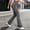 Dark Gray, variant on Swuxness Women Yoga Leggings Long Pants Solid Color Sports Elastic Slight Flare Leg Wear