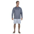thumbnail image 6 of Bimini Bay Outfitters Hook M' Men's Long Sleeve Shirt - Shark Slam Grisaille, 6 of 6