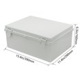 thumbnail image 2 of Zulkit Junction Box ABS Plastic Waterproof IP65 Electrical Boxes Hinged Shell Outdoor Universal Project Enclosure with Mounting Plate and Wall Brackets Grey (390x290x160 mm), 2 of 5