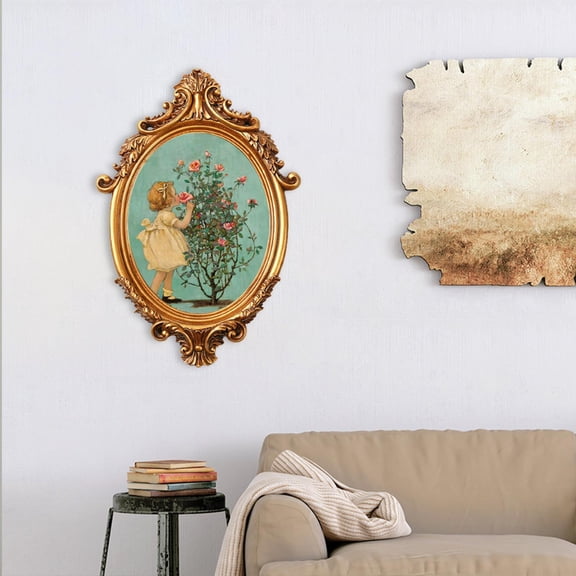 Photo Frame, European Style Picture Frame, Hallway European Ornament Office, Decorative Gift Resin Hanging Hook, Tabletop Display Holder Stand