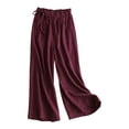 thumbnail image 5 of Women's High Waisted Cropped Wide Leg Pants Summer Loose Travel Work, 5 of 9