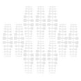 thumbnail image 4 of Toenails, Artificial Toe Nail Set Full Cover Square Frosted  For Prom Ordinary Color,Transparent, 4 of 8