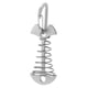 thumbnail image 1 of Hebilla de cuerda de viento con gancho de resorte portátil para clavos de espina de pescado para acampar (plata), 1 of 3