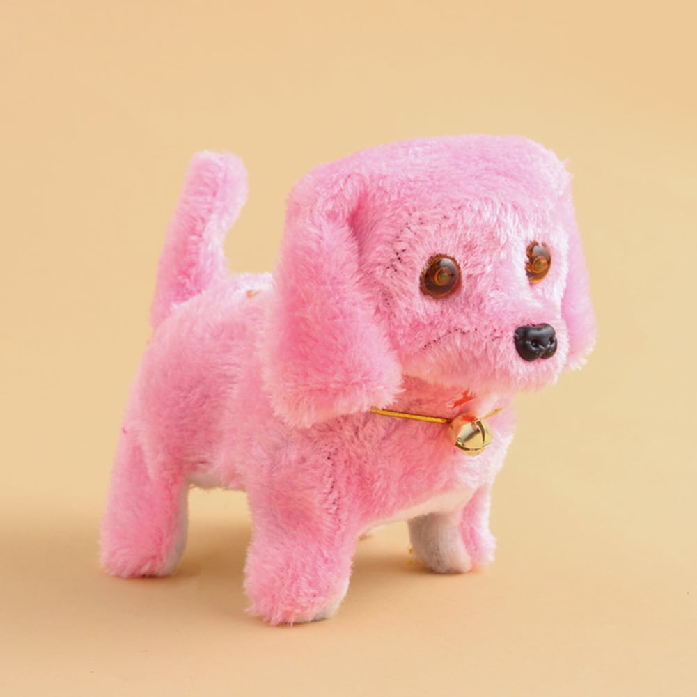 Moonvvin Electric Toy Soft Plush Walking Glowing Barking Dog Funny
