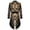 Gold, variant on Men's Fashion Festival Performance Gothic Punk Tailcoat Jacket Black Brocade Brocade Wedding Jacket