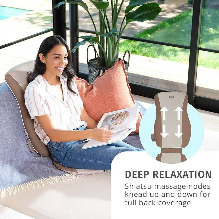HoMedics Cordless Heated Deep Tissue Shiatsu Massage Cushion with 3 Massage  Zones For Full Back Mass…See more HoMedics Cordless Heated Deep Tissue
