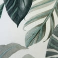 thumbnail image 2 of Thai Garden Gray Leaf Throw Pillow 20x20 Inches Cotton Insert Tropical Design, 2 of 2