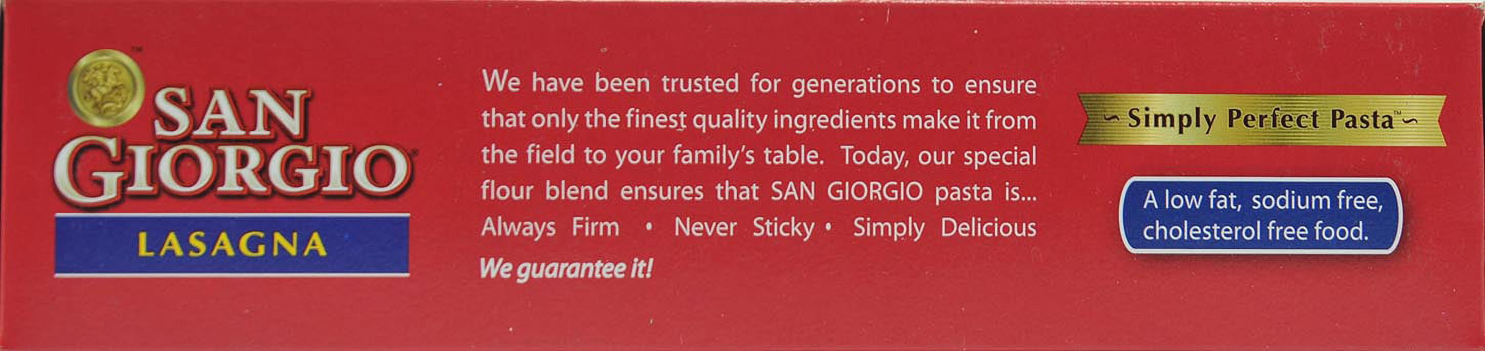 San Giorgio Lasagna Pasta, 12 Pack (16 oz Boxes), Traditional Lasagna Noodles for Baked Pasta Dishes