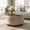 Brown, variant on Casa Pura Furniture Modern Round Flip Top Storage Ottoman Coffee Table, Faux Fur Upholstered, Wooden Legs, Brown, 30 in L x 30 in W x 17 in H