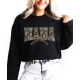 thumbnail image 2 of Trendy Camo Mama Sweatshirt - Distressed Camouflage Sweater for Mom - Coquette Bow Pullover Black Sweatshirt Adult Large, 2 of 7