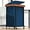 Navy Blue, variant on 150L (40 Gal) Large Fashion Laundry Basket with Wheels, Leather Patchwork Rolling Hamper Carts, Sturdy Metal Frame, Removable Washable Bag, Tall Clothes Sorter for Bedroom, Laundry Room, Dorm - Beige