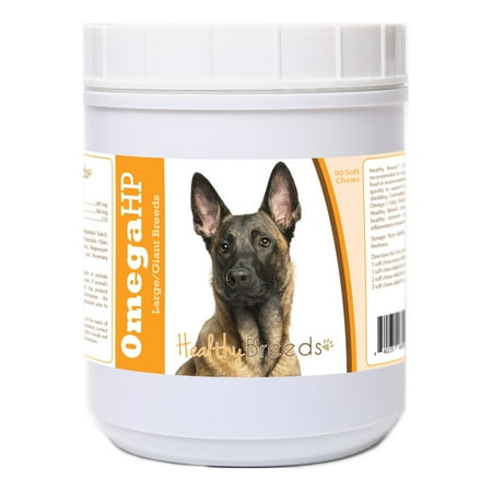 UPC: 0840235187455 | Healthy Breeds Belgian Malinois Omega HP Fatty Acid Skin and Coat Support Soft Chews