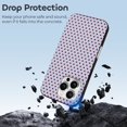 thumbnail image 4 of Funda de TPU con lunares para iPhone 16 Pro: ultrafina, a prueba de golpes, antiamarilleo, resistente a arañazos, compatible con carga inalámbrica, agarre mejorado, estilo negro., 4 of 7