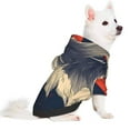 thumbnail image 2 of Honeii American Bald Eagle A Print Small Dog Hoodies Pet Hooded Sweatshirts Fall Winter Puppy Cat Sweaters Warm Clothes for Small Dogs Outfits Costume-Small, 2 of 7