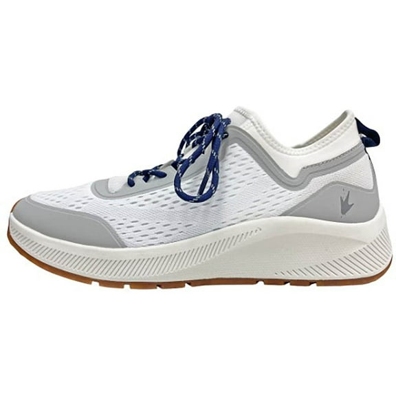 Frogg Toggs HydroGrip Mens Slip On Shoes, Quick-Dry Mesh Sneakers with FrogFoam Cushioning, White, Size 8