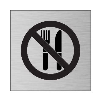 No Eating Signs