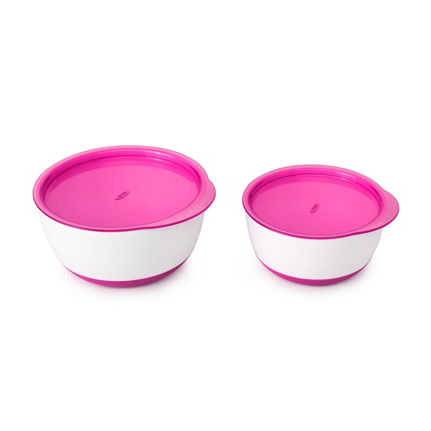 Oxo Tot Small and Large Bowl Set, pink