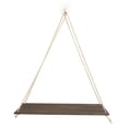 thumbnail image 2 of GUOOL Hanging Rope Wall Mounted Shelves Plant Flower Pot Rack Stand S-Dark Wood, 2 of 9